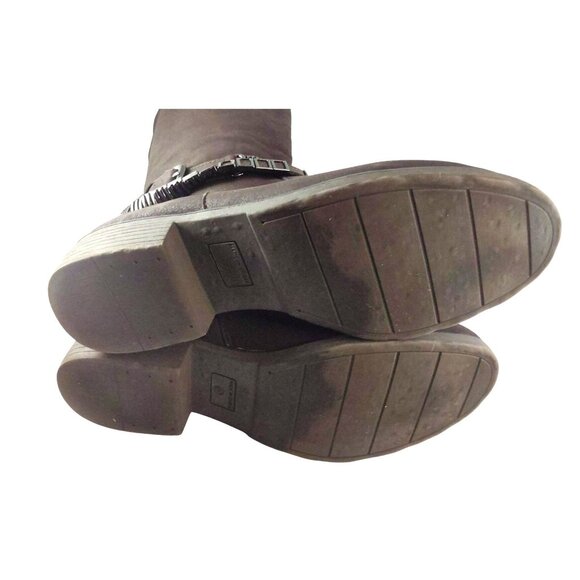 Style & Co., Brown Women's Size 9.5 Knee-High Boots With Side Zipper/Buckle - Picture 8 of 12